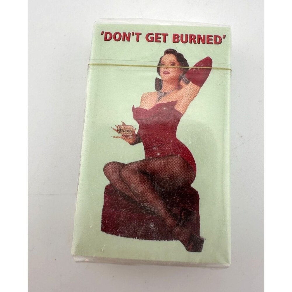 Vintage Pocket Altoids Match Box - with Pin Up Girl  -- "Don't Get Burned"